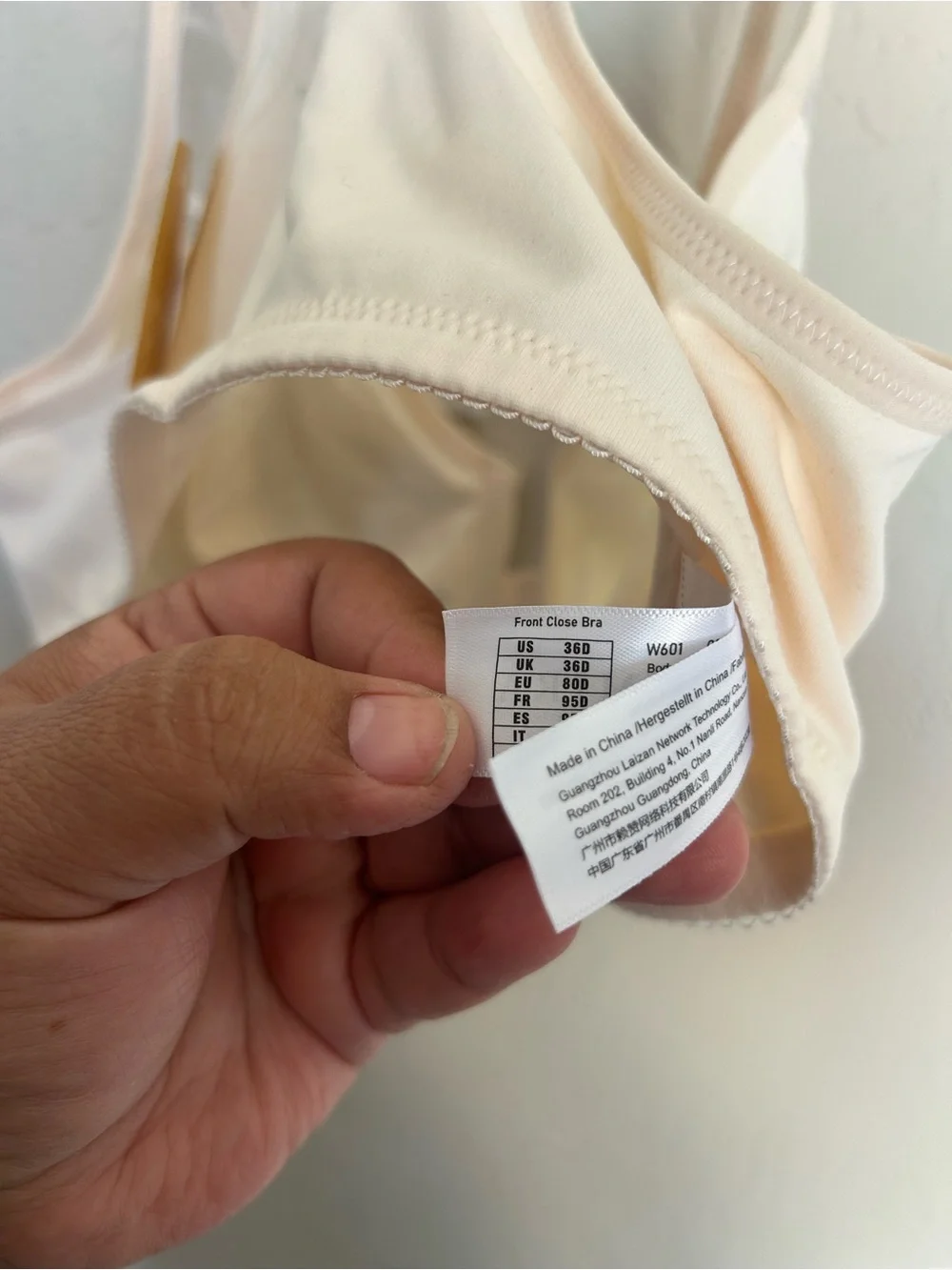 Delimira Women's Front Closure Unlined Bra 36D (1794)